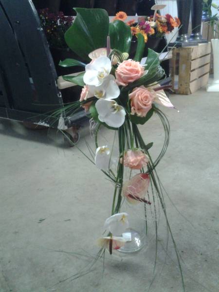 Bouquet de Mariée en chute fécamp